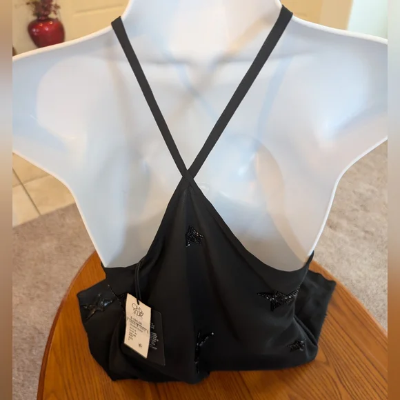 Chaser Black Beaded Halter, Size S - NEW - Picture 2 of 7